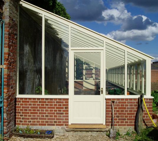 Greenhouse end view